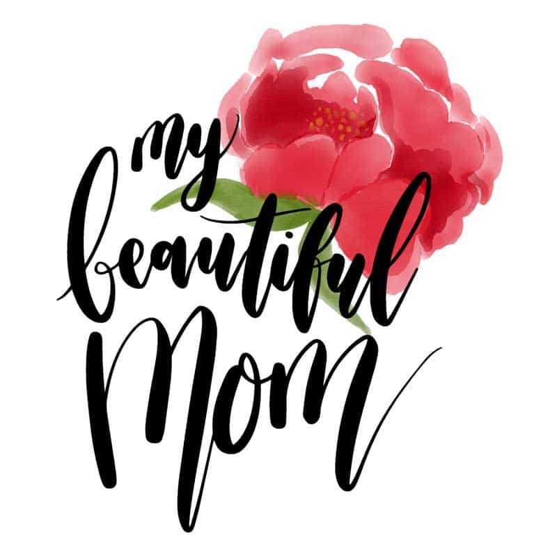 My beautiful mom