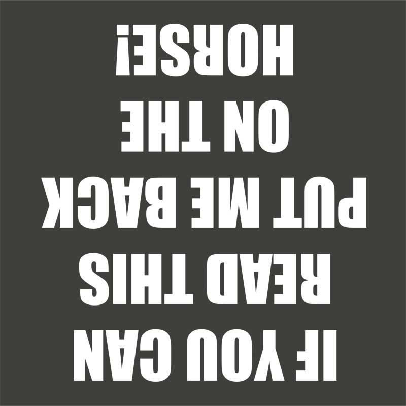 If you can read this horse