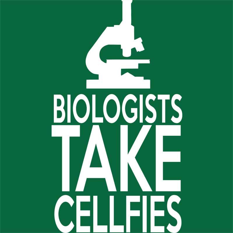 Biologist take cellfies