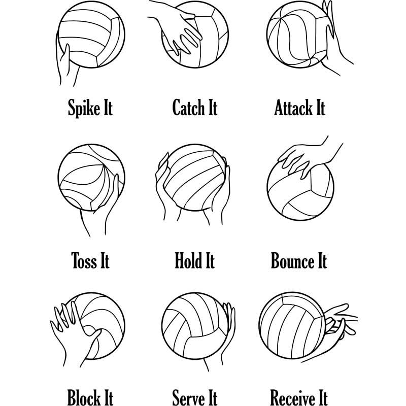 Volleyball actions