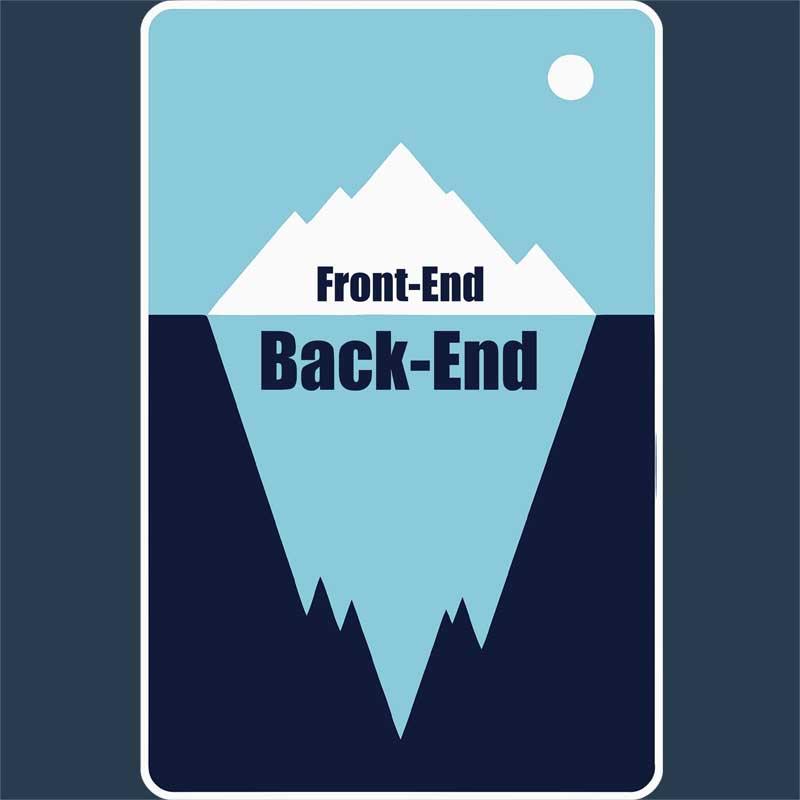 Front-end, back-end