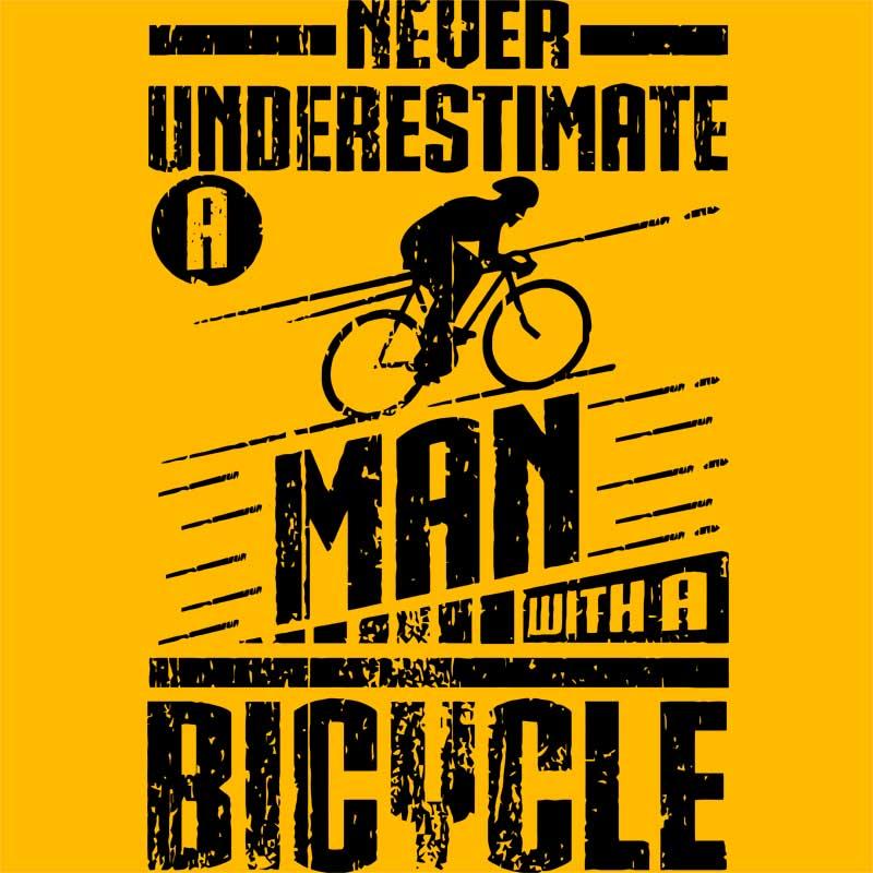 Man with a bicycle