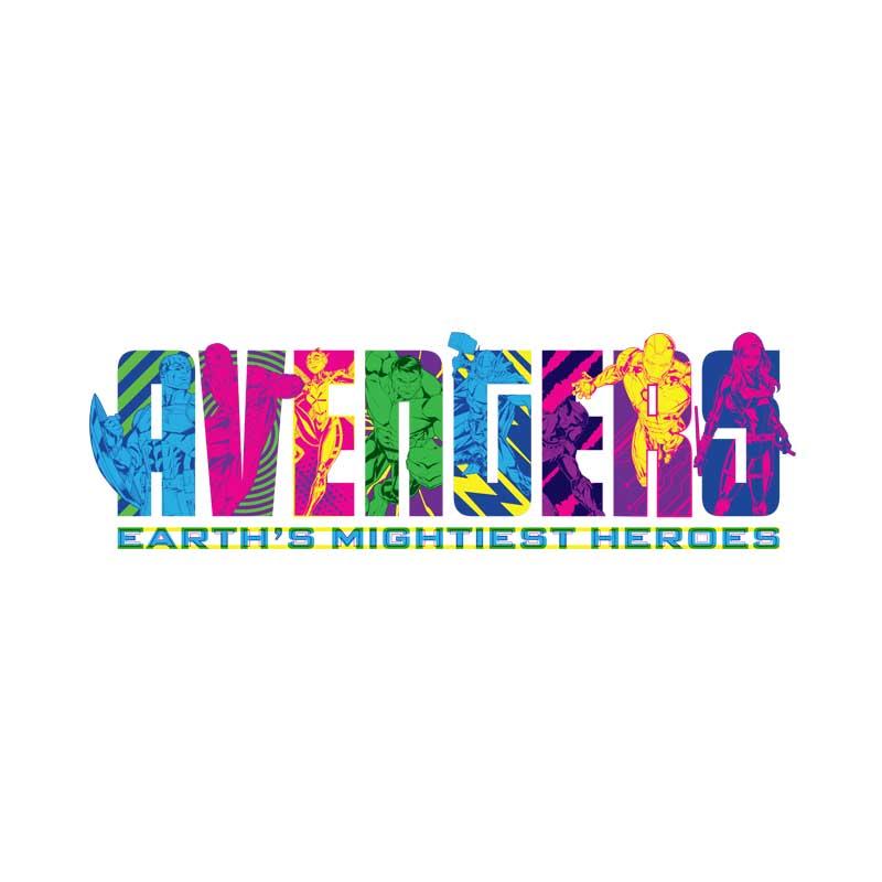 Avengers Neon Text