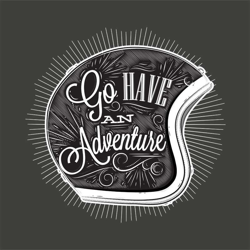 Go have an adventure helmet