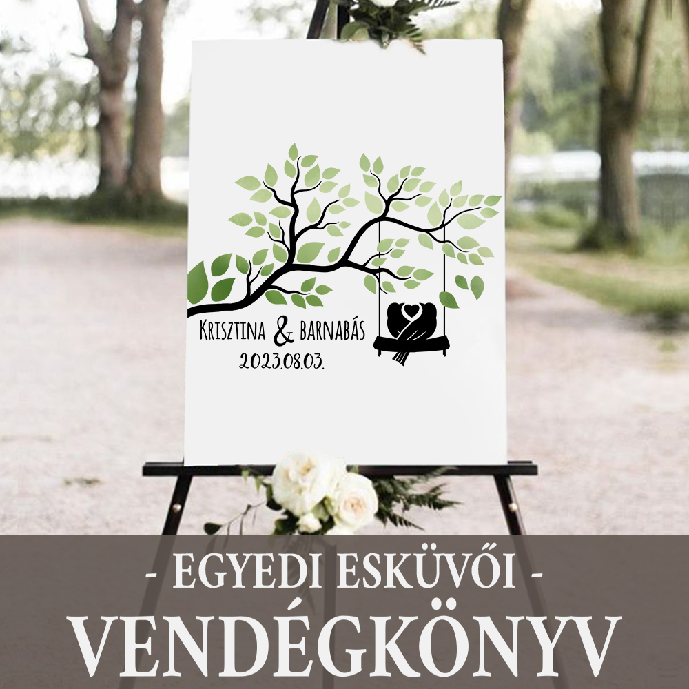 Unique wedding guestbook - Bird Pair